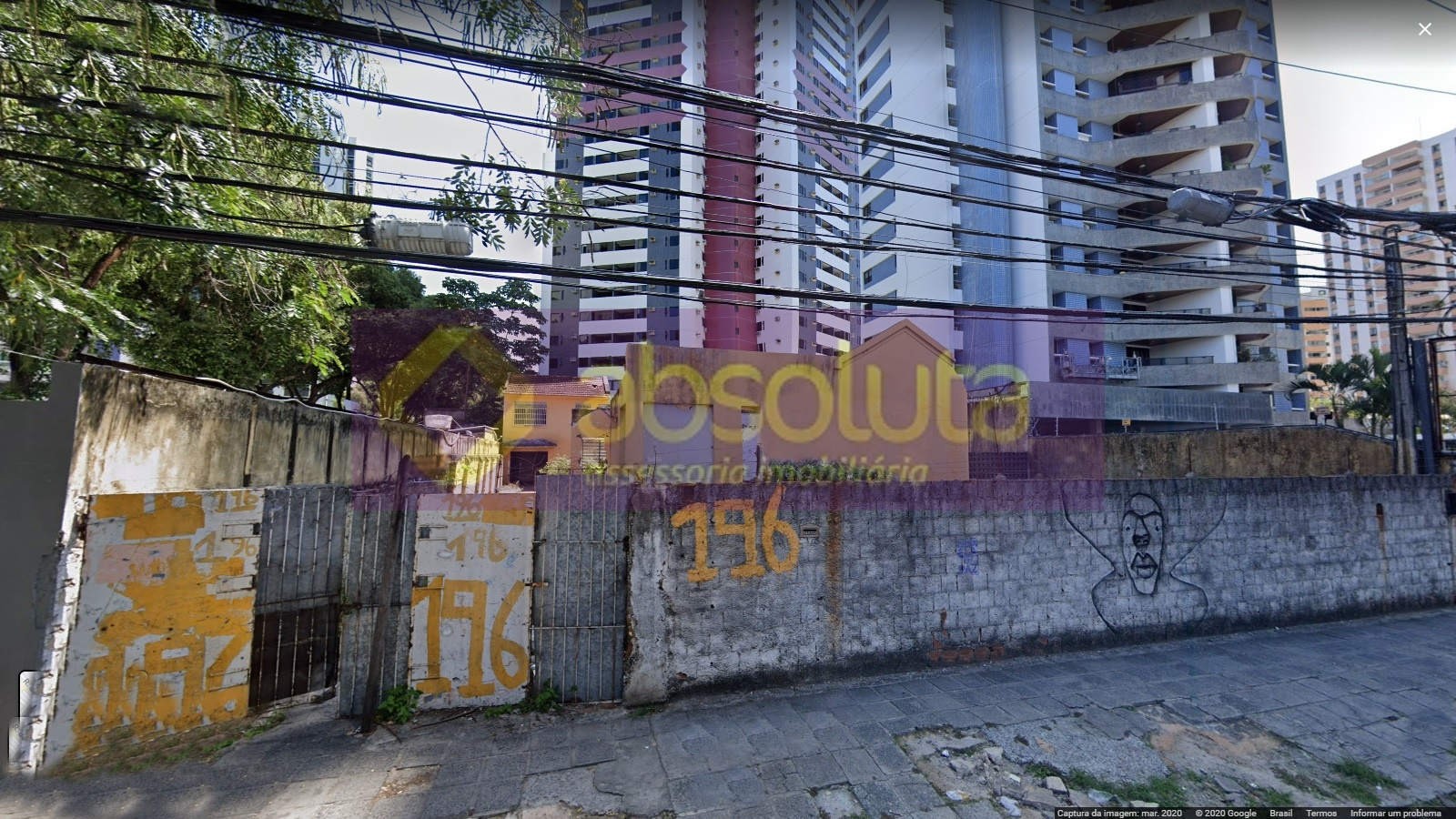Terreno com casa comercial para locação no Espinheiro